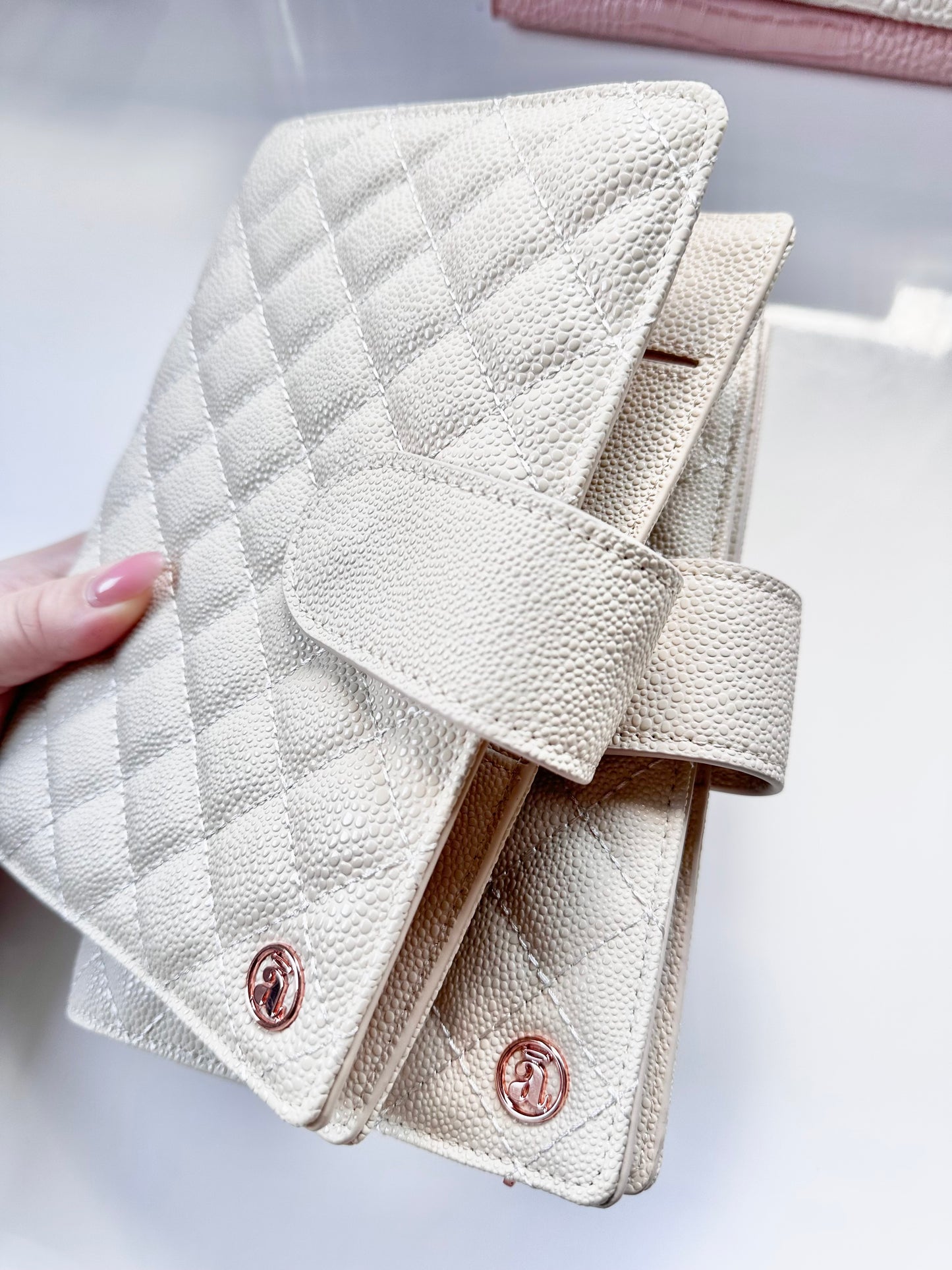 Vanilla Quilted B6 Planner Cover