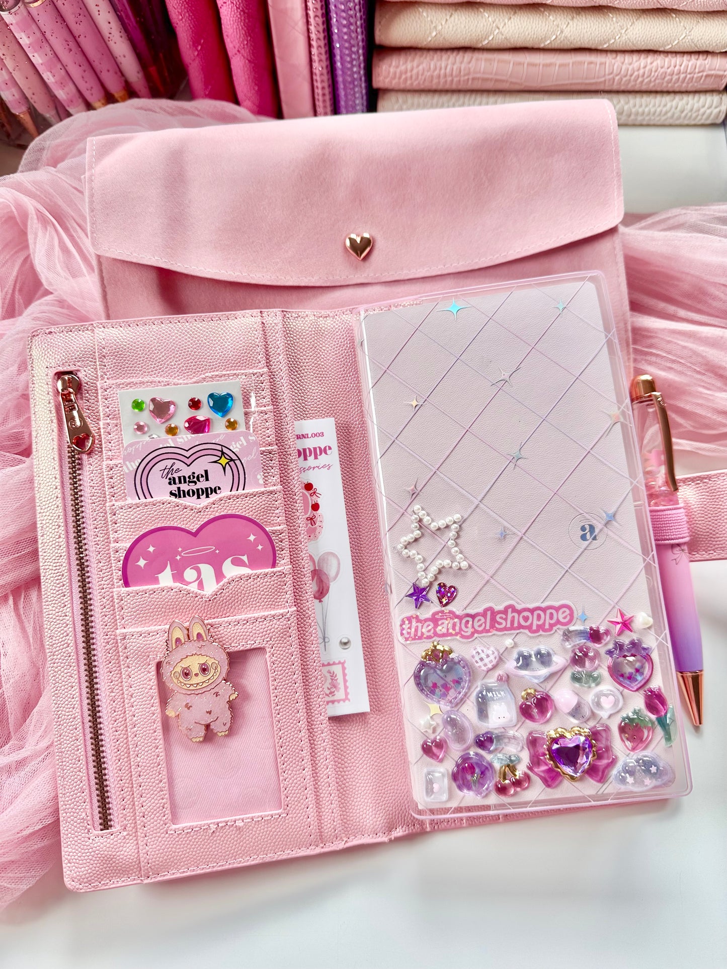 Birthday Girl Pearl Pink Quilted Weeks Cover