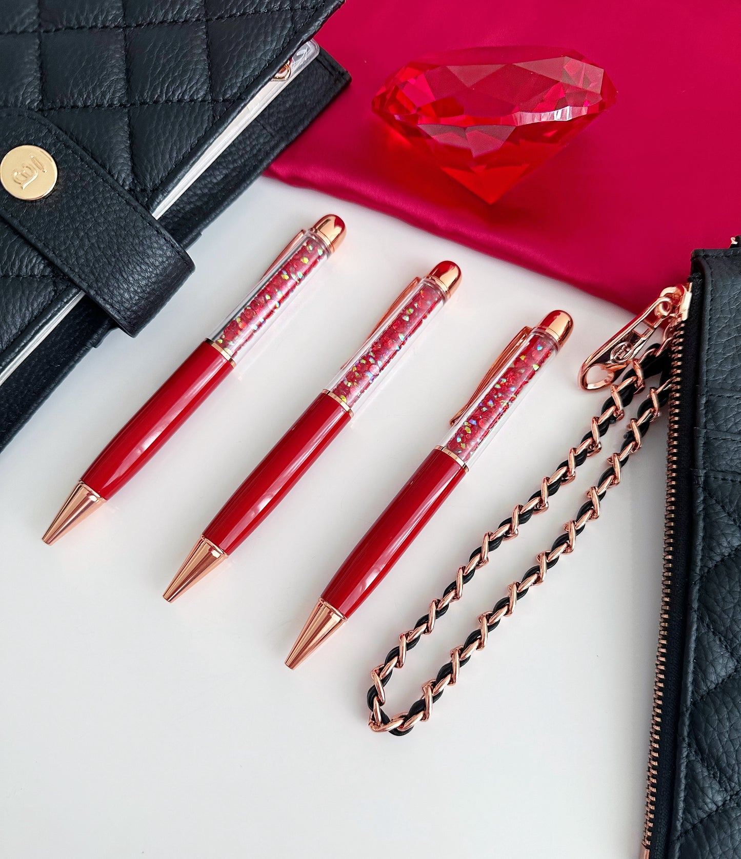 the RED Collection - January Birthstone & Chinese New Year pens