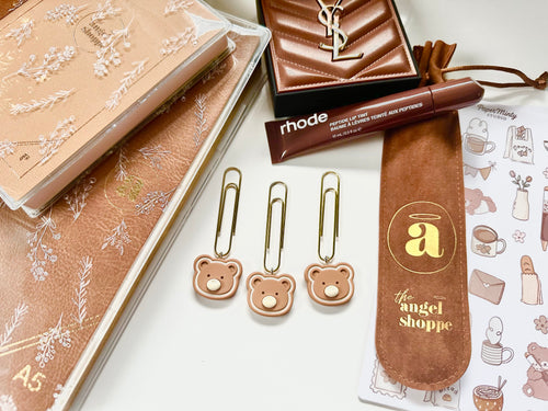 * 2 left * Matte Bear cookie clip