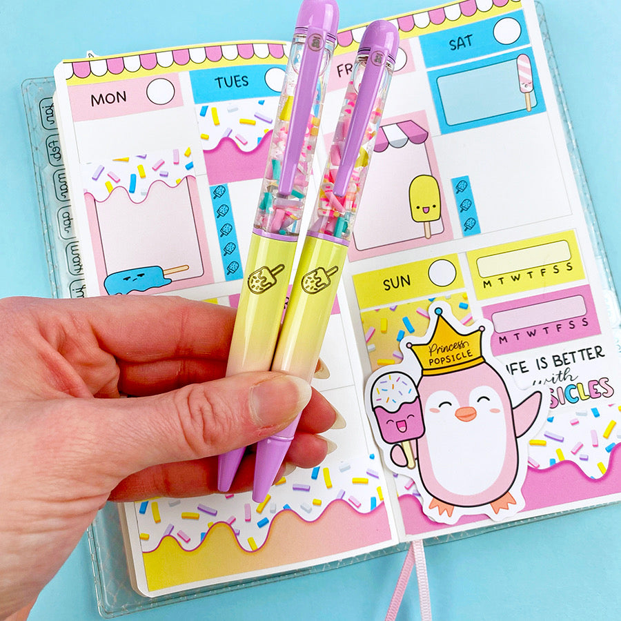 Popsicles! Pen Shine Sticker Studio Collab