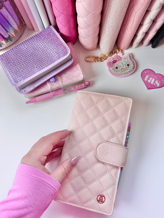 Blushing Pink Quilted Weeks Cover