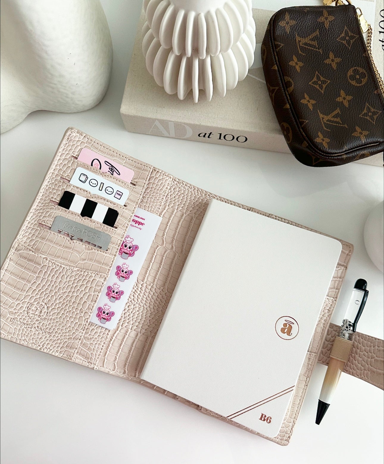Luxe B6 Planner Cover - Oatmeal