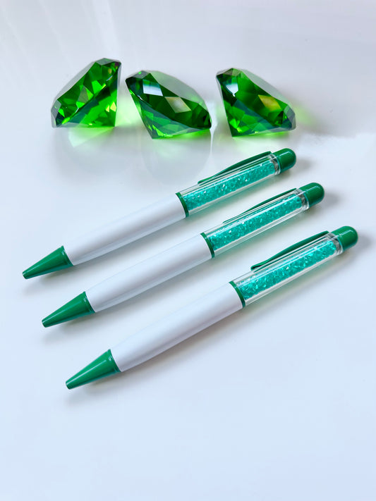 EMERALD/ May Birthstone pen/ S-bucks lovers
