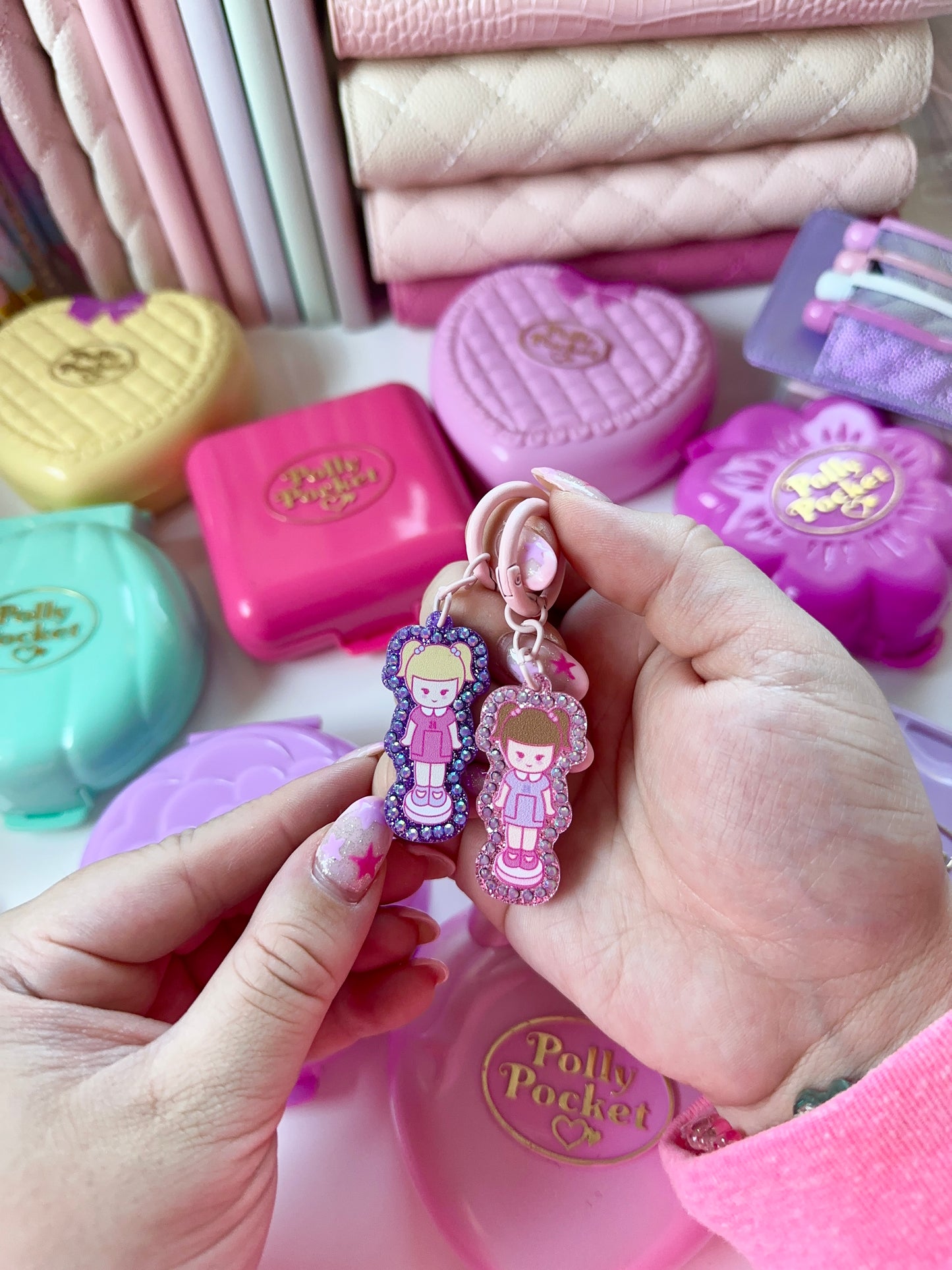 Nostalgic bag charms/ keychains