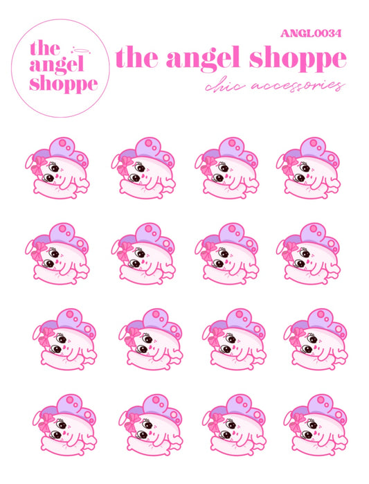Anxious/ feeling down -  character stickers