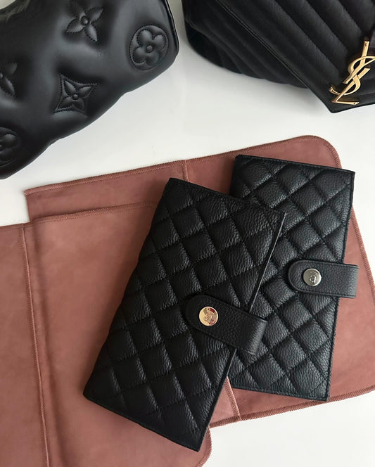 Luxe Quilted Weeks Cover - Black Noir