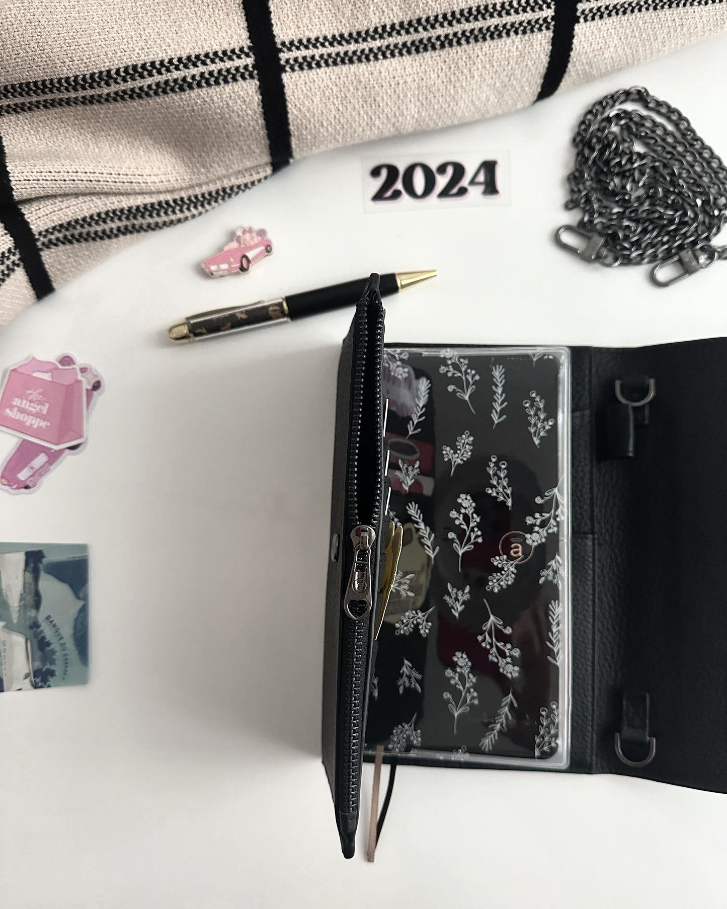 Black Noir Clutch (weeks cover & purse) WITH chain