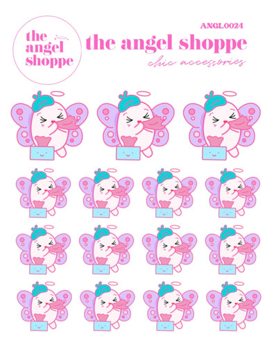 Allergies/ Sick Angel (clear matte stickers)