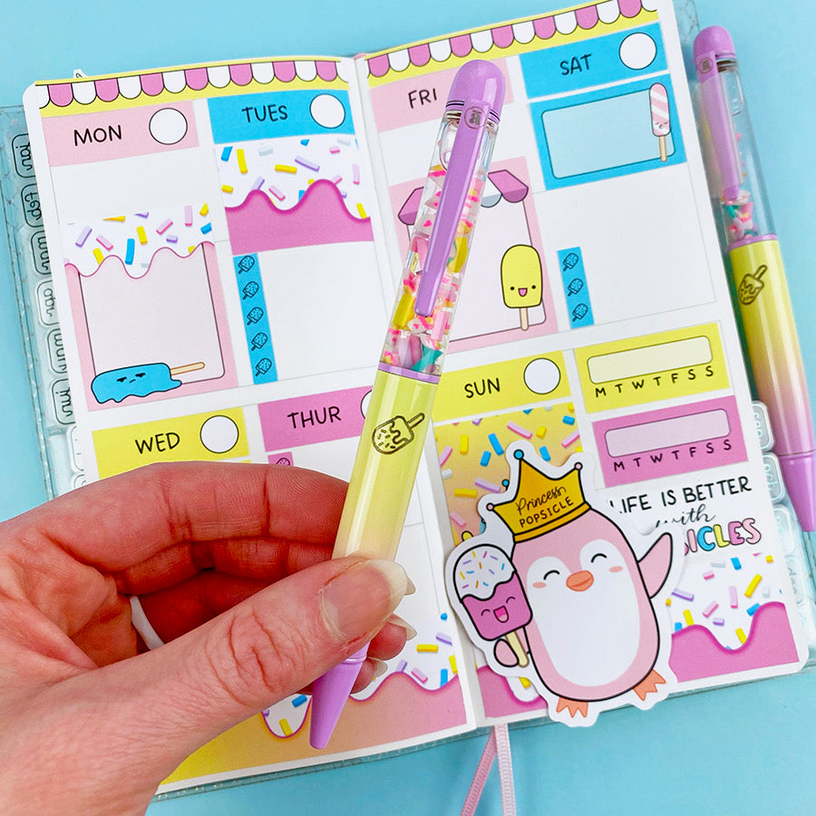 Popsicles! Pen Shine Sticker Studio Collab