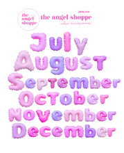 girlie monthly stickers - 2 sheets