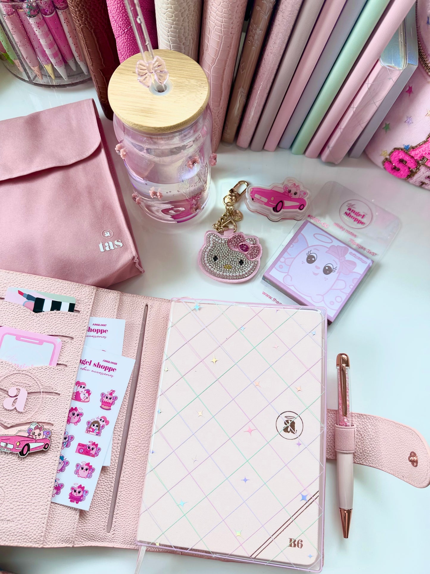 Ballerina Quilted Pink Luxe B6 Planner Cover
