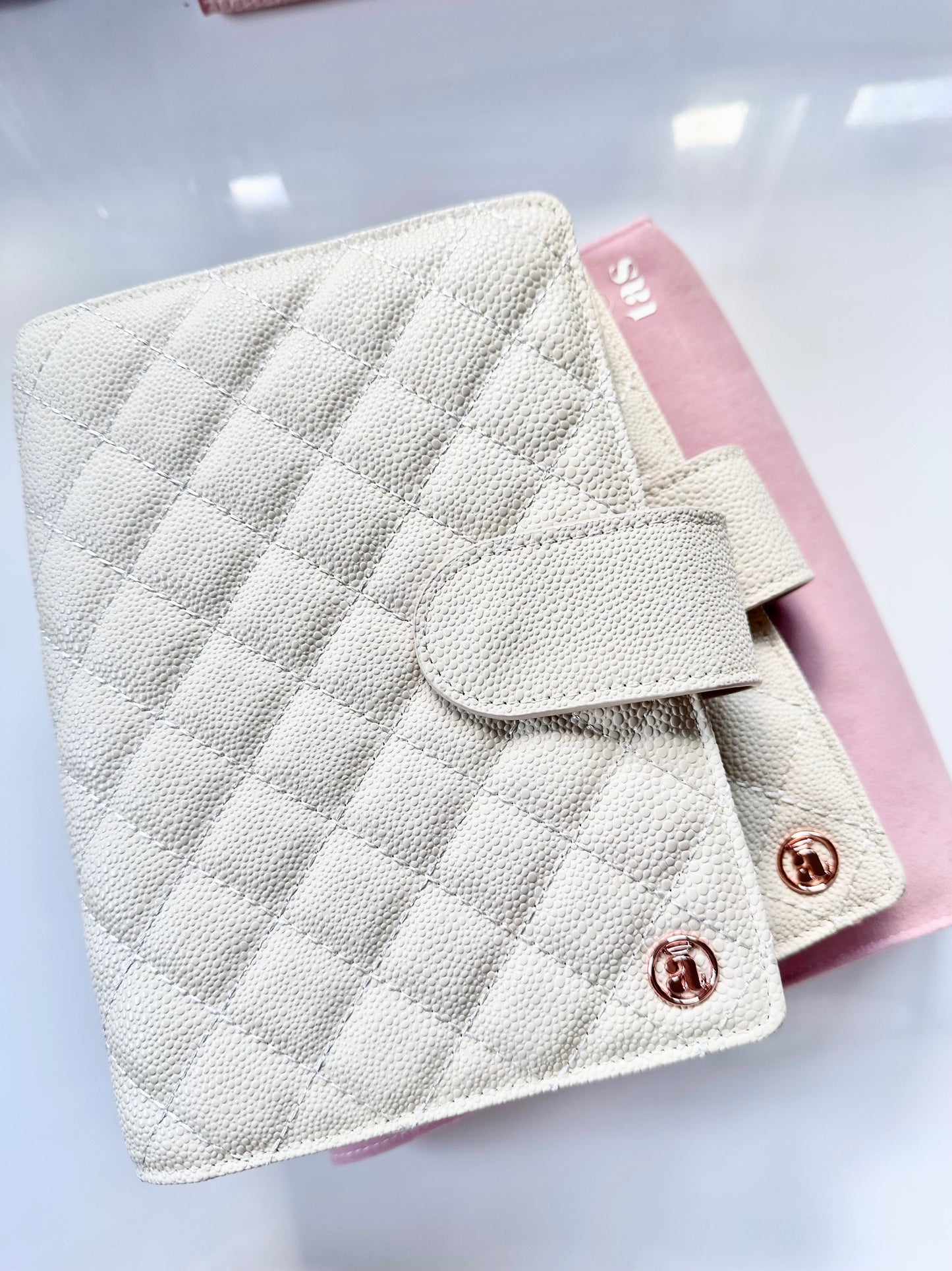 Vanilla Quilted B6 Planner Cover