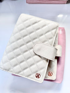 Vanilla Quilted B6 Planner Cover