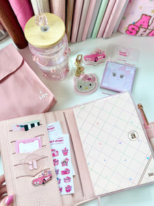 * 2 left * Ballerina Quilted Pink Luxe B6 Planner Cover