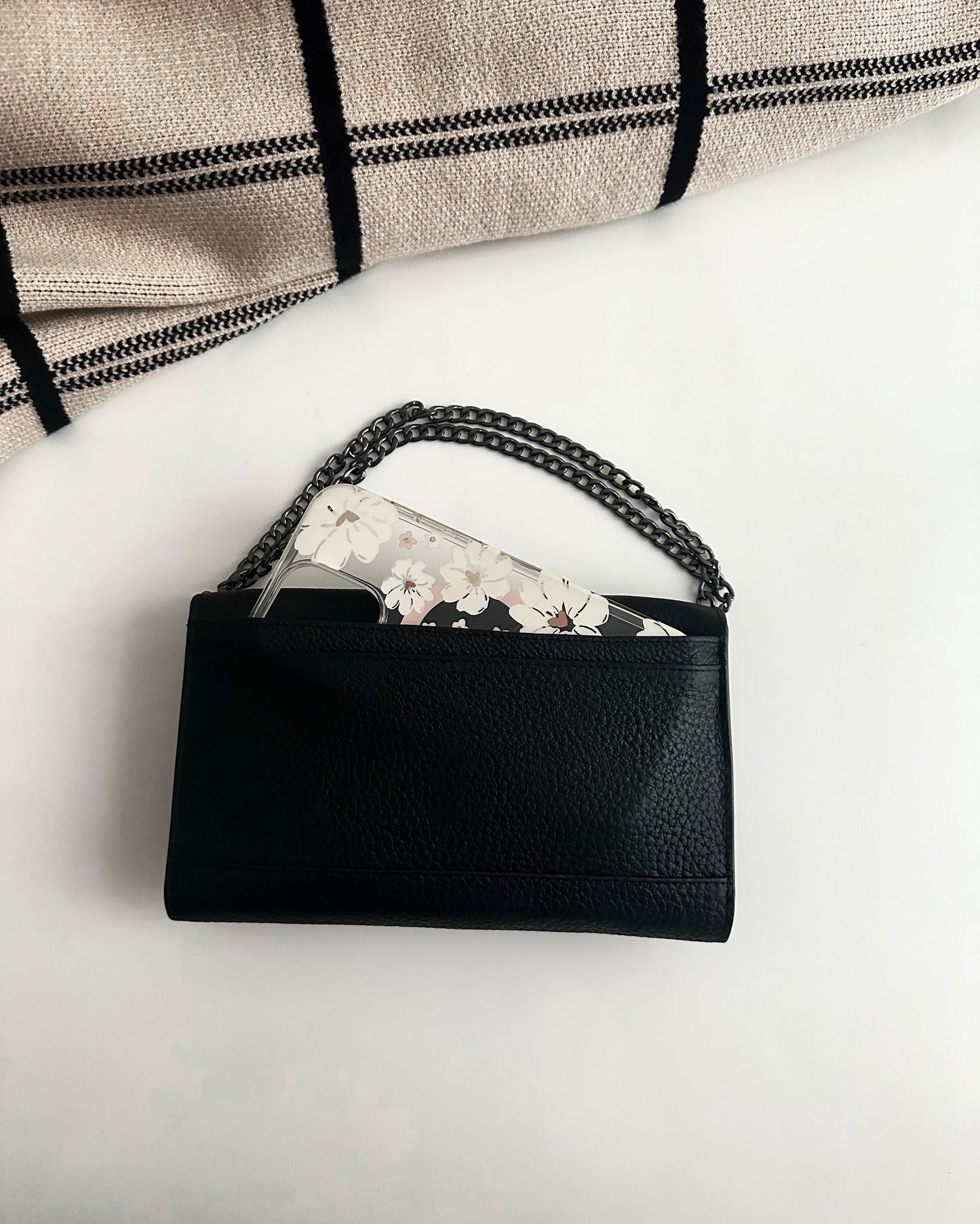 Black Noir Clutch (weeks cover & purse) WITH chain