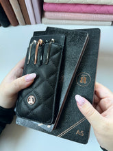 * READY TO SHIP - NO CODES * Caviar Black Pocket Pen Holder * Limited Edition *