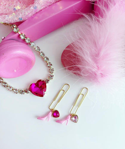 Pink heels clips
