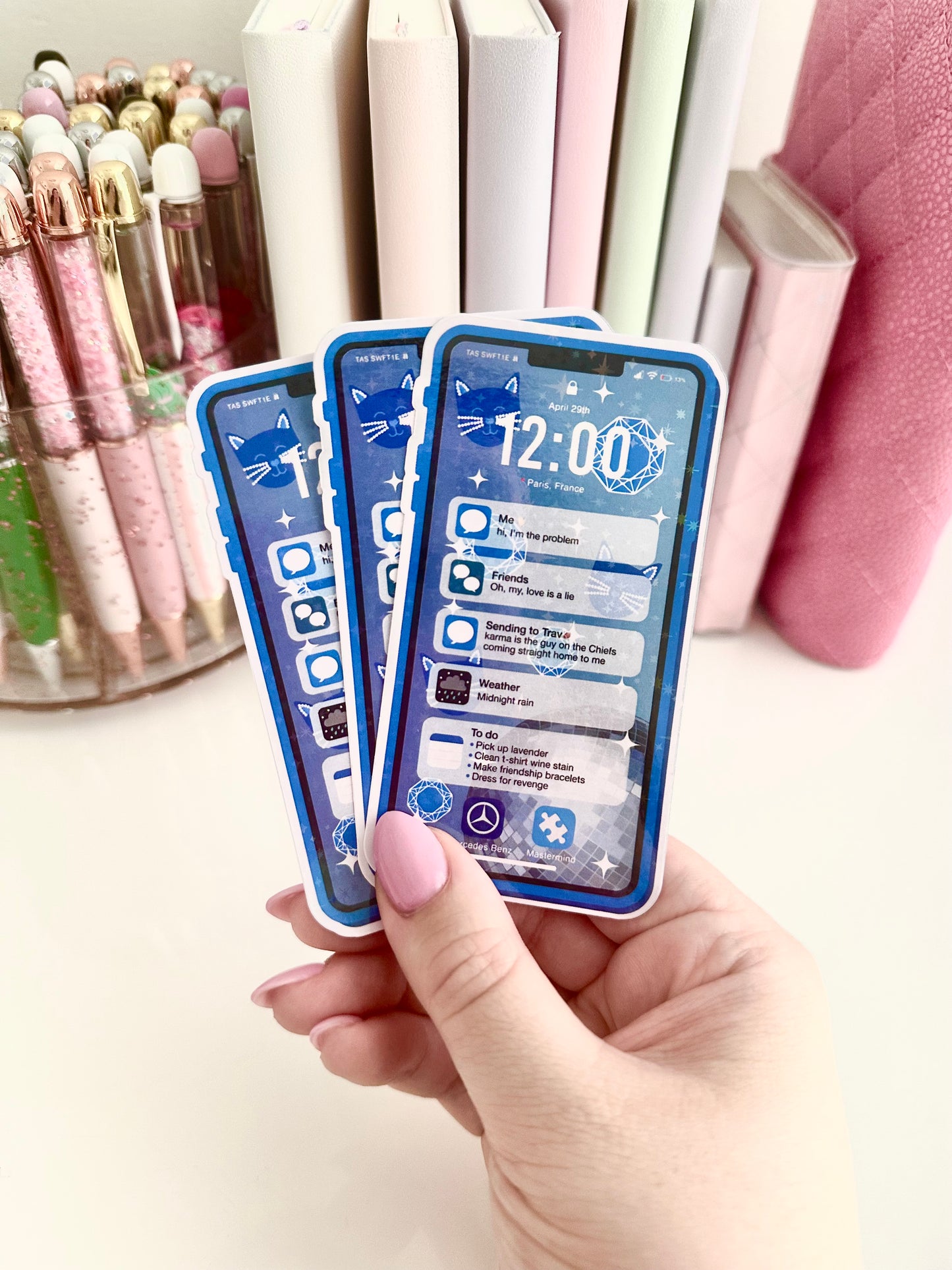 Taylor Swift Eras music phone stickers