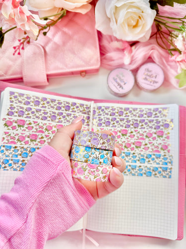 * 7 left * Floral washi tape * Limited Edition *