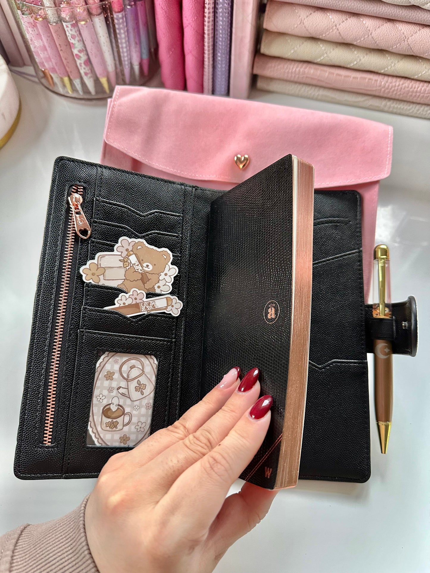 Caviar Black Quilted Weeks Cover