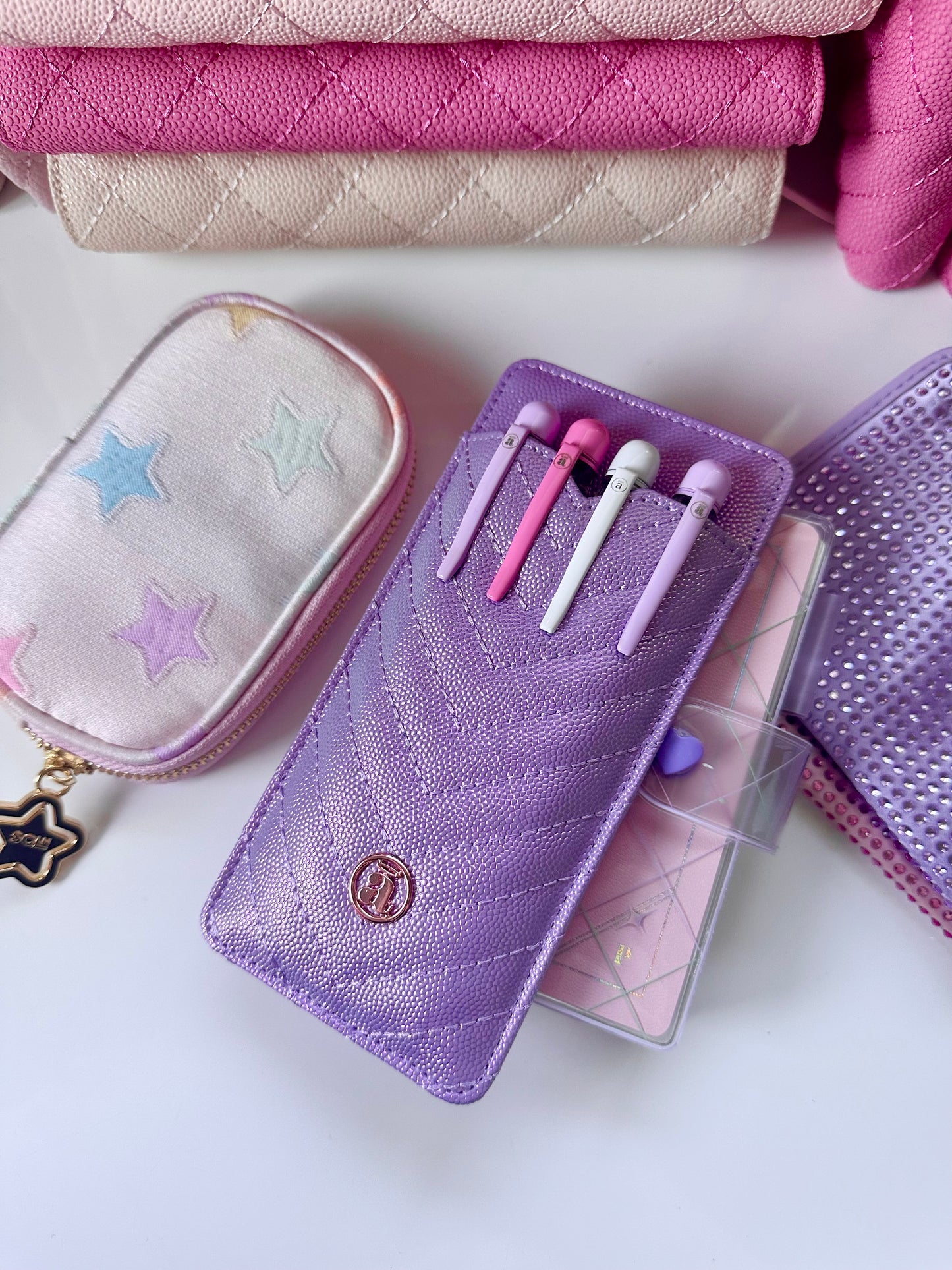 Stardust pen pocket holder