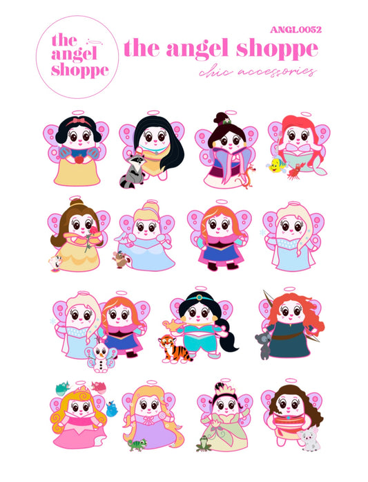 Princess sticker sheet