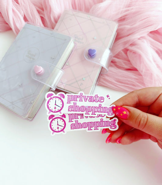 Private VIP Shopping (holo star overlay) vinyl sticker
