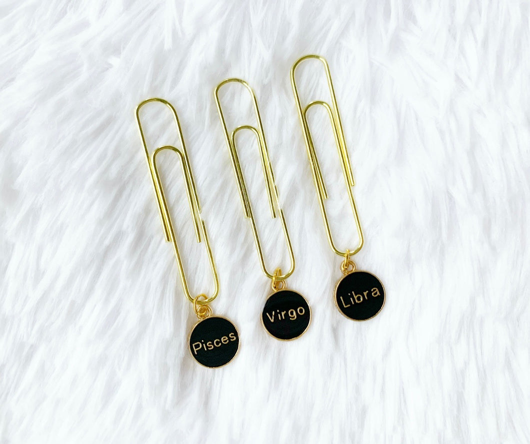 black Horoscope clips (dangles): 5 YEAR COLLECTION