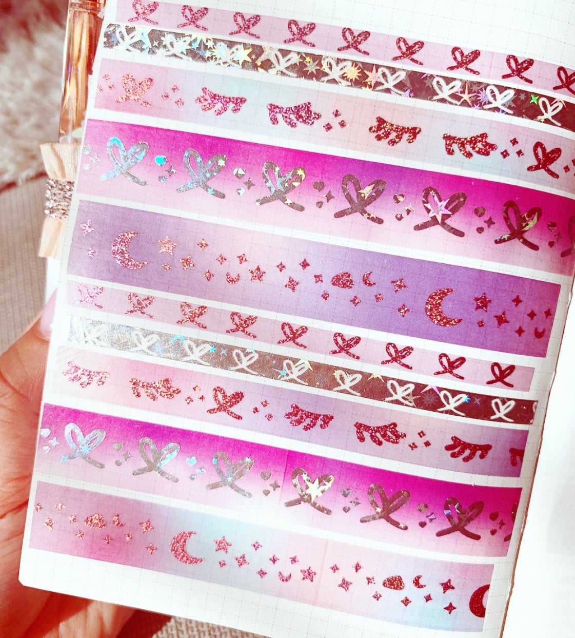 birthday GLAM - 5 washi tapes