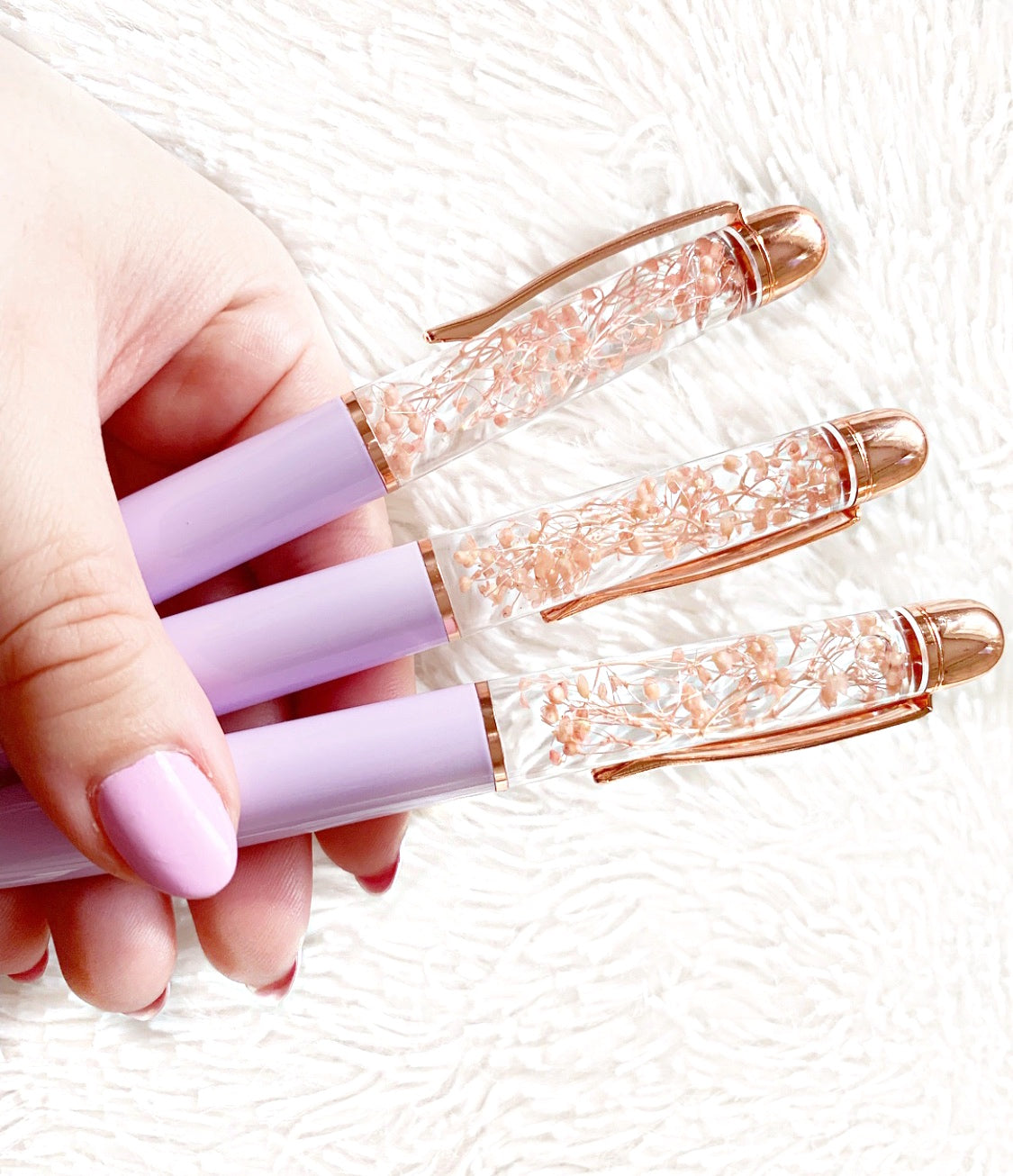 BLOOM lilac pen- special luxe real flower pen