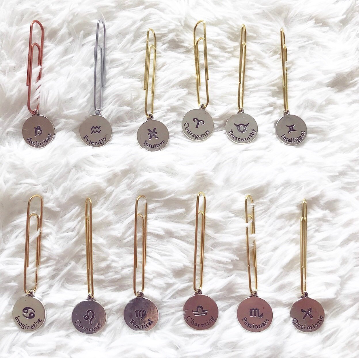 Horoscope clips (dangles)