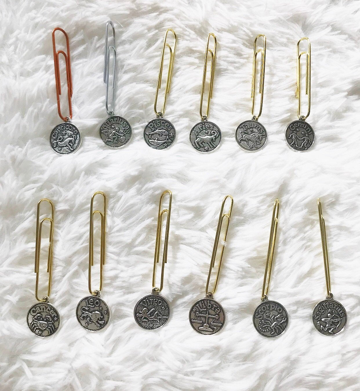 Horoscope clips (dangles)