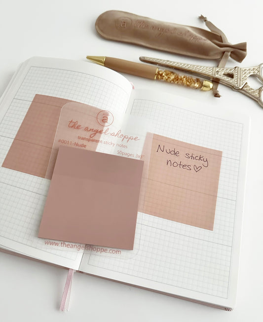 Nude Transparent Sticky Notes
