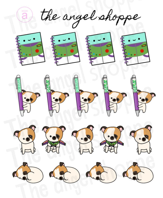 bubz lightyear pen stickers