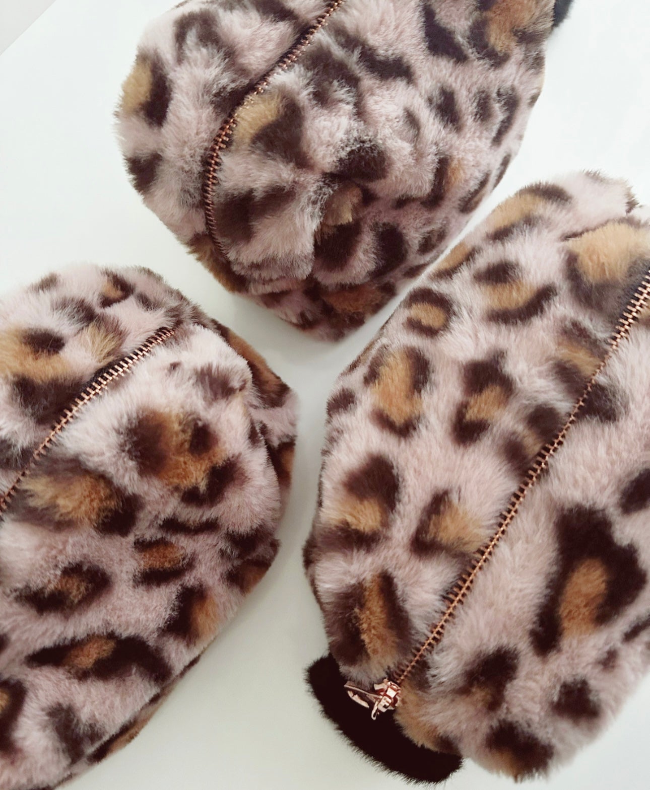 Leopard Luxe Fur Pouch