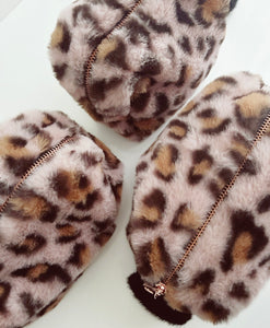*Buy one get one FREE * Leopard Luxe Fur Pouch * Limited Edition *