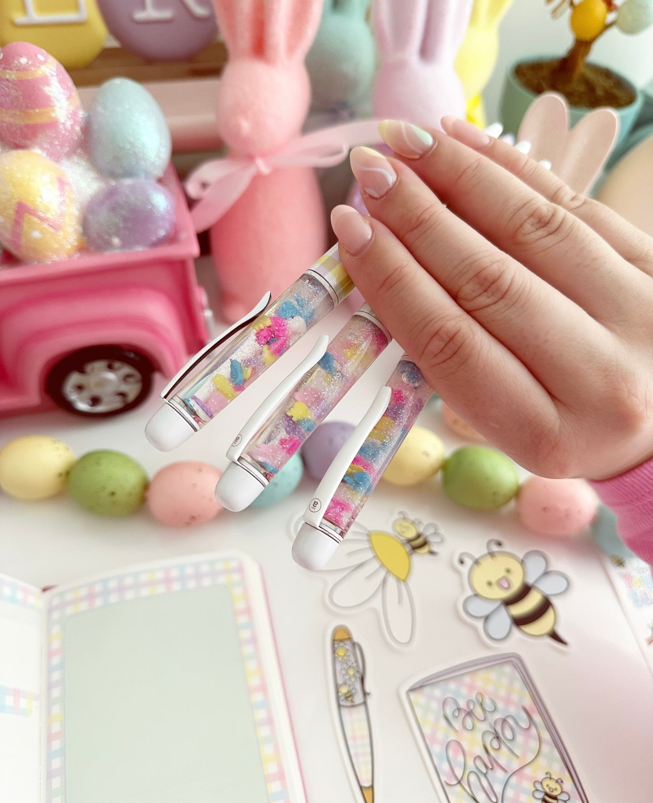 rainbow gingham - Shine Sticker Studio Collab