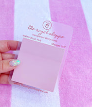 Light washed Jeans + Blush Pink Transparent Sticky Notes