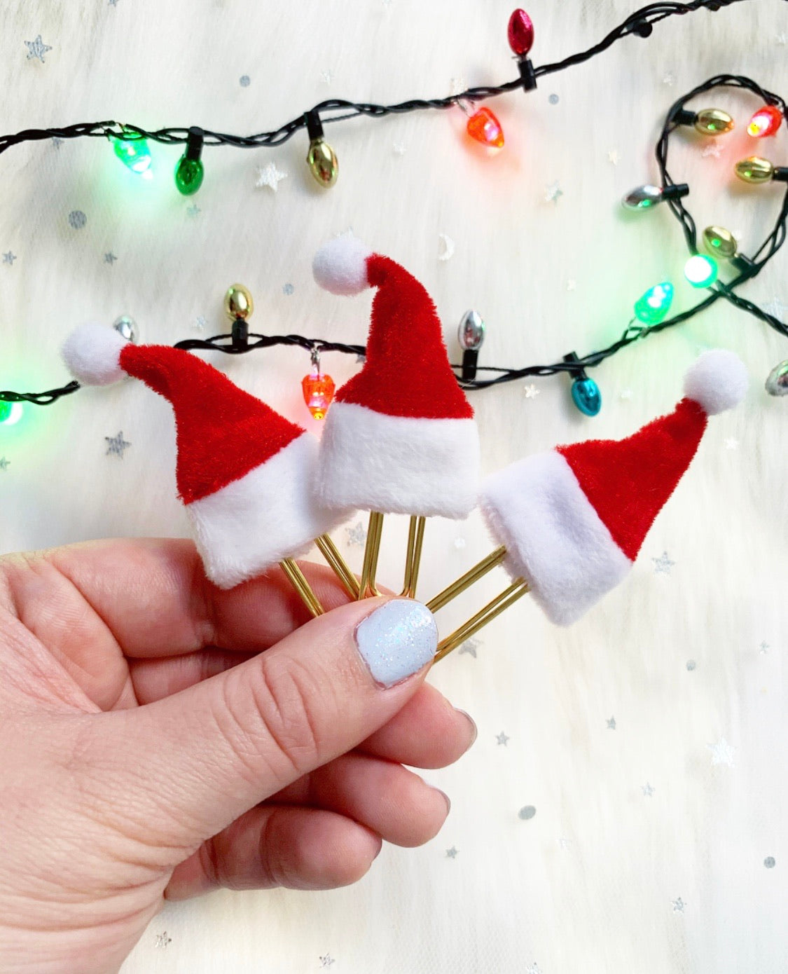 santa, baby (hat) clip