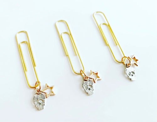 dainty skull clip