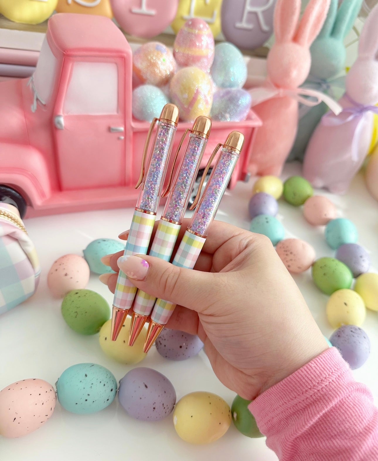 rainbow gingham - Shine Sticker Studio Collab
