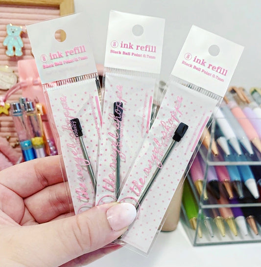 0.7mm Black Ballpoint ink Refill - exclusive to our chic pens