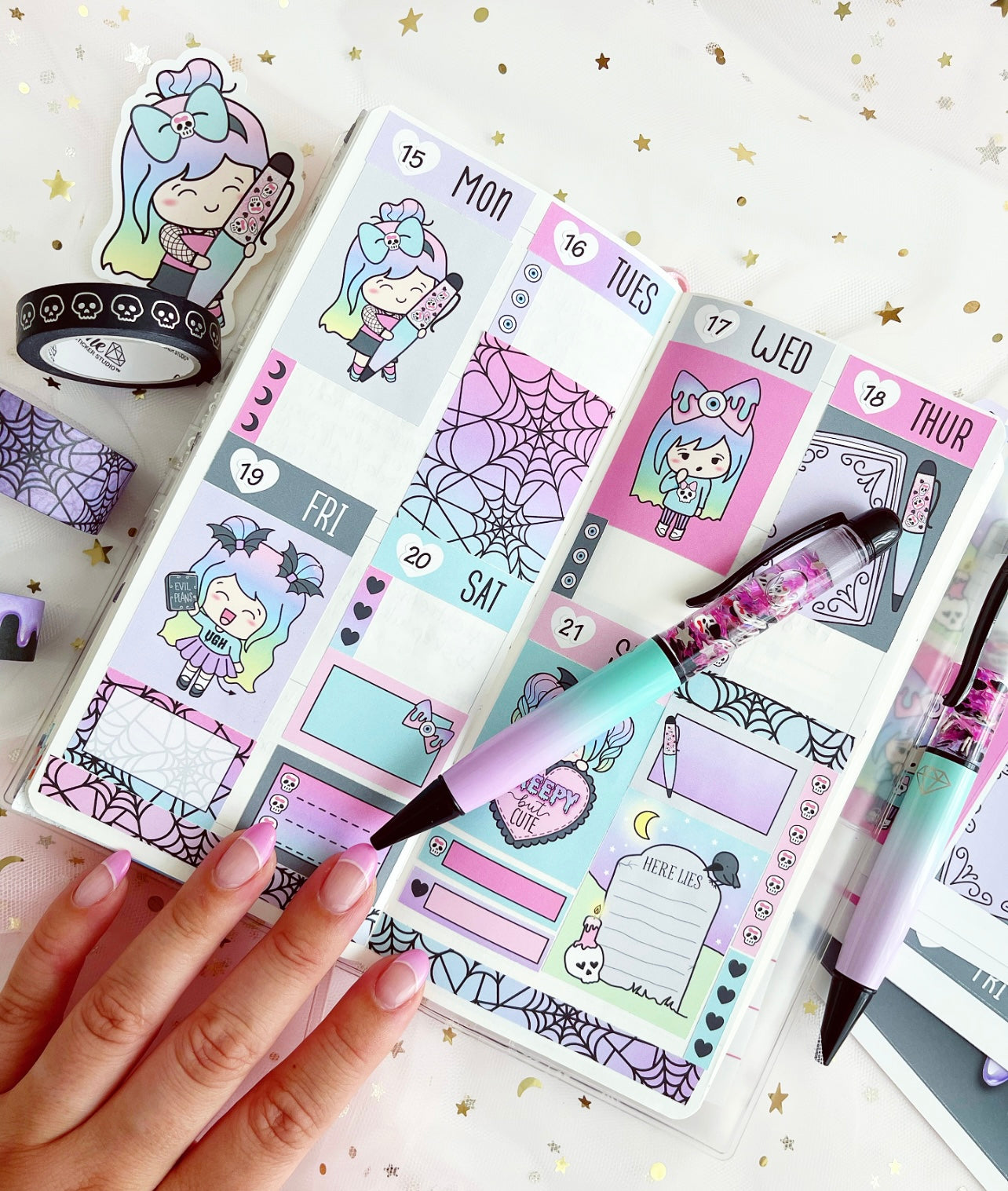 Spookie Cutie collab with Shine Sticker Studio