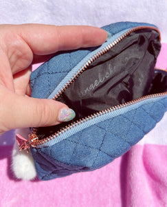* Buy one, get one FREE * Quilted Denim Pouches * Limited Edition *