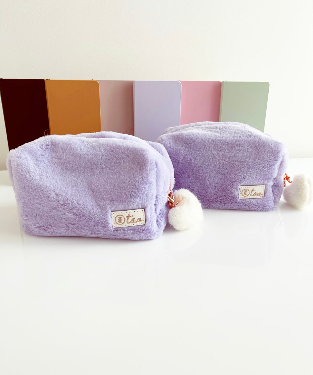 Lavender Luxe Fur Pouch