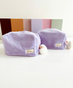 * low stock * Lavender Luxe Fur Pouch * Limited Edition *