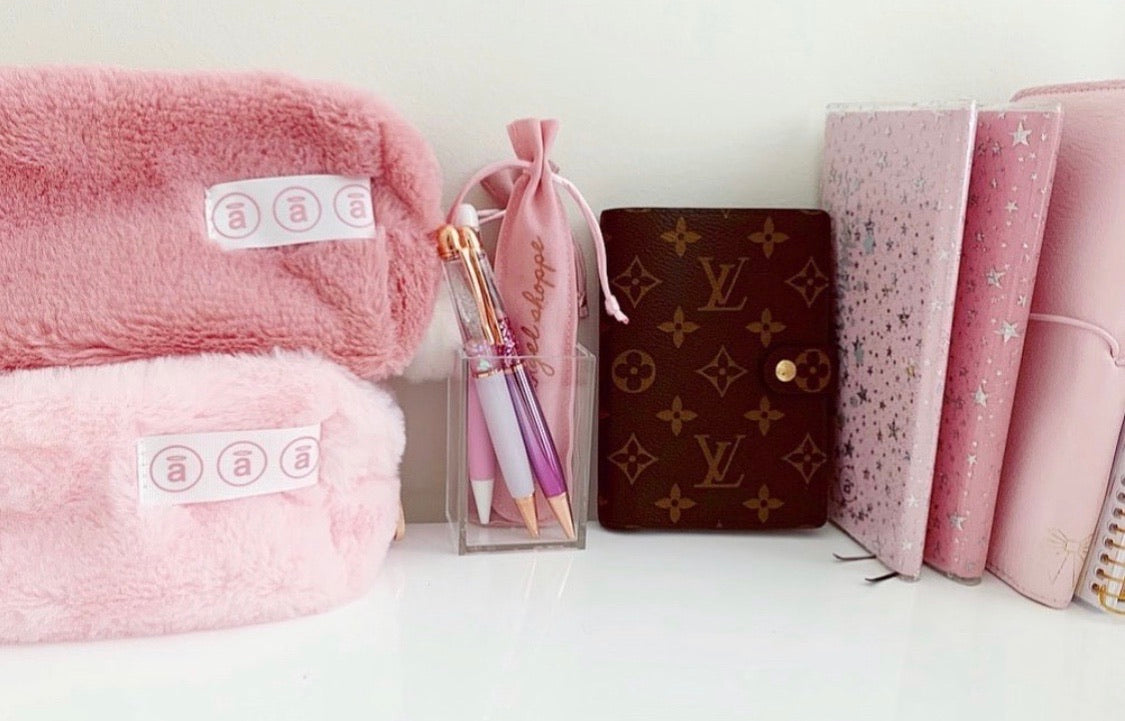 angel FUR POUCHES