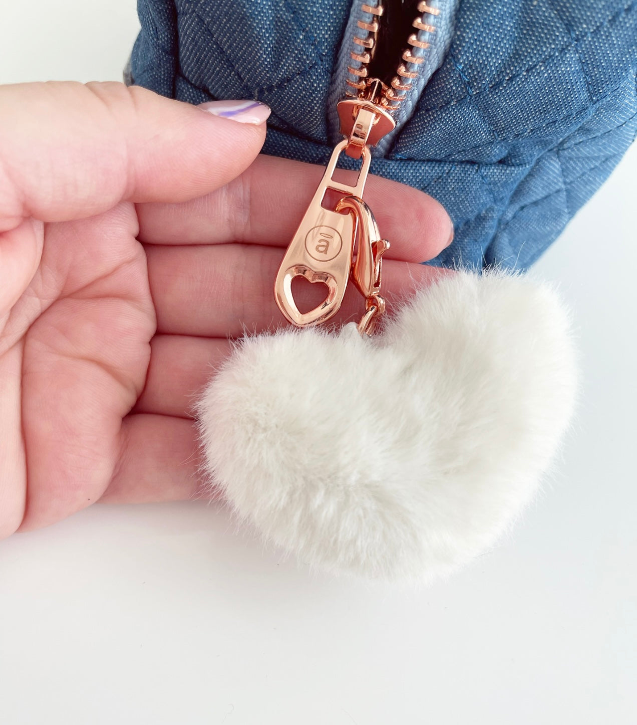 Quilted Denim Pouches