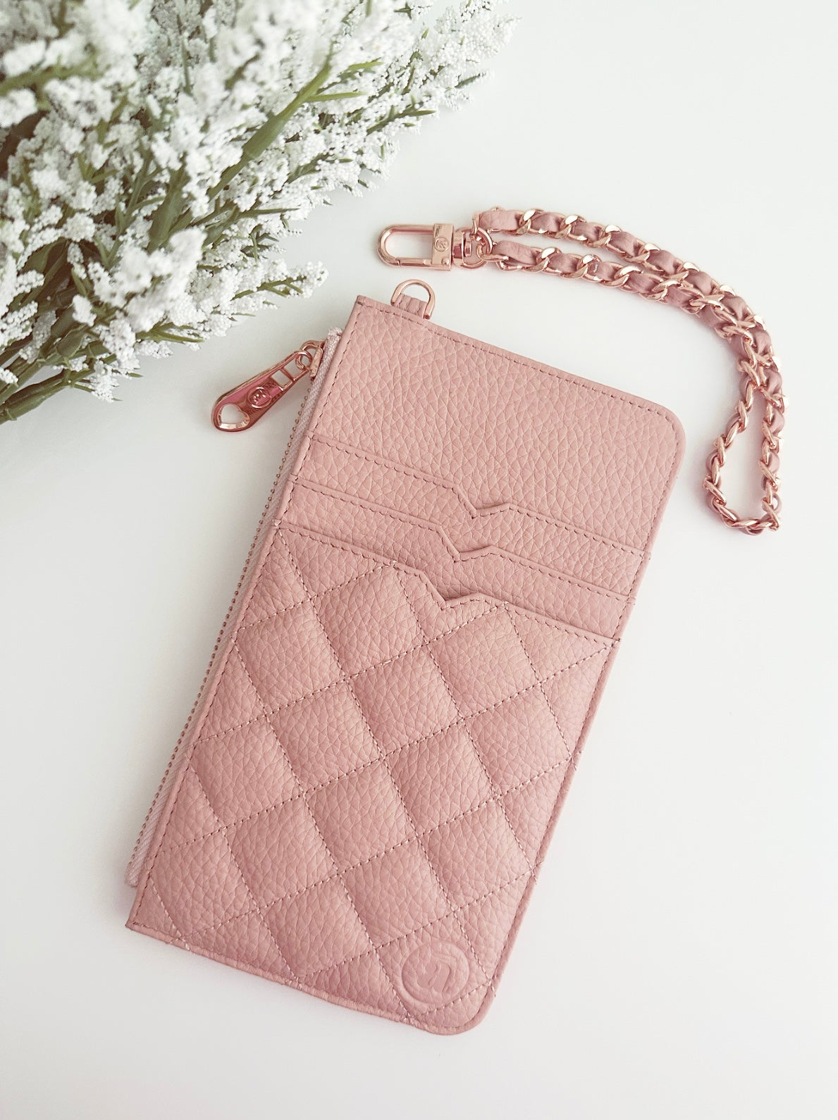 CHANEL 19S Iridescent Pink Caviar Phone Clutch on Chain Detachable Strap  Light Gold Hardware